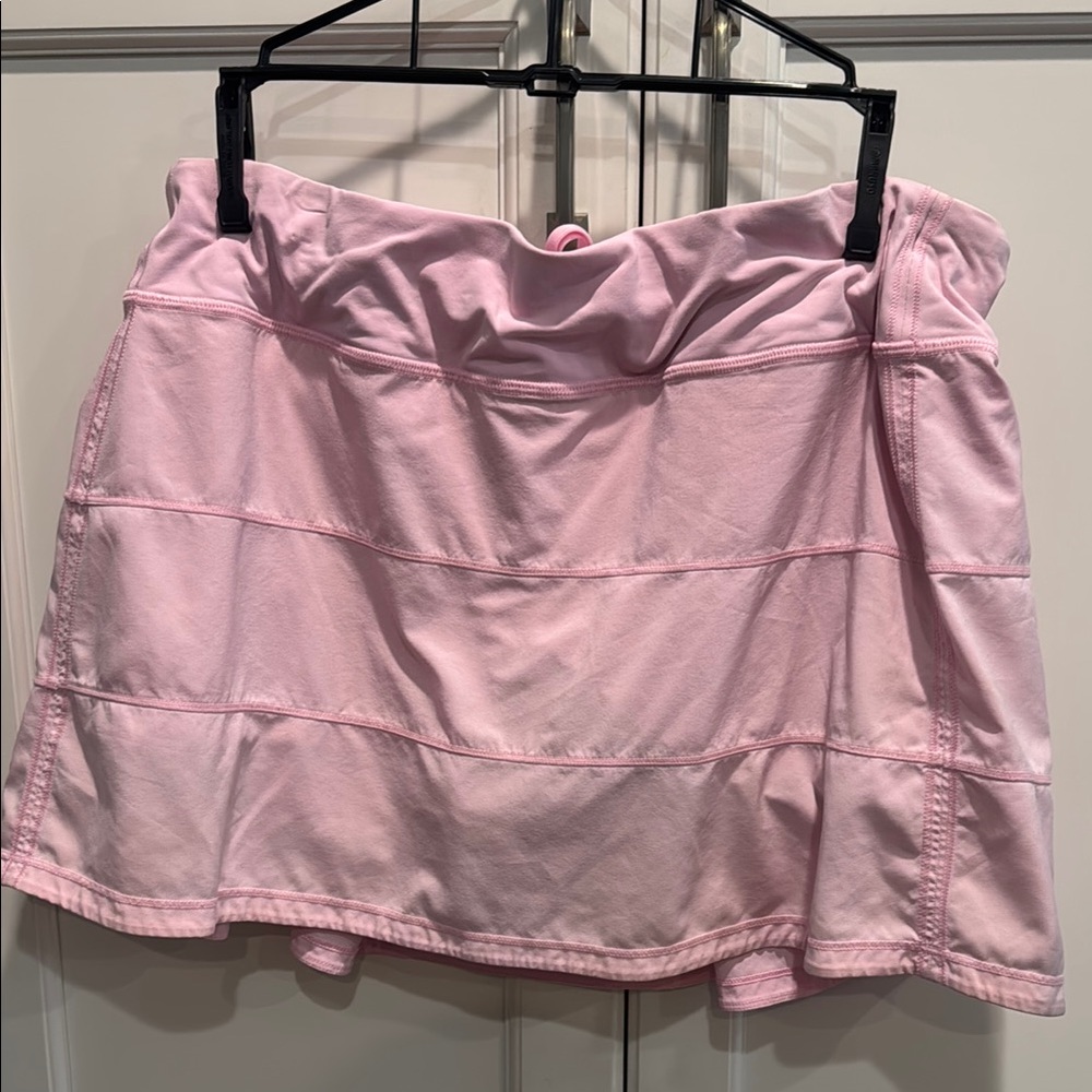 Lululemon Athletica Rare Pink Pace Rival  12 Tall Skirt
